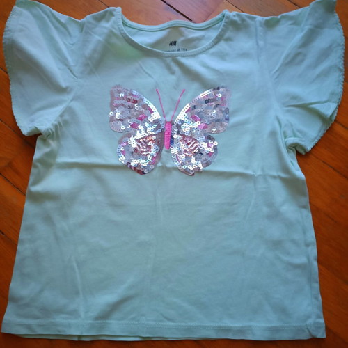 Summer t-shirts for girls like new, ages 4-6, colorful, pack of 5