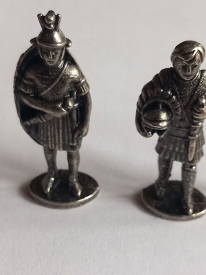 Kinder Surprise vintage μεταλλικές φιγούρες Ρωμαίων αξιωματικών, σετ 4