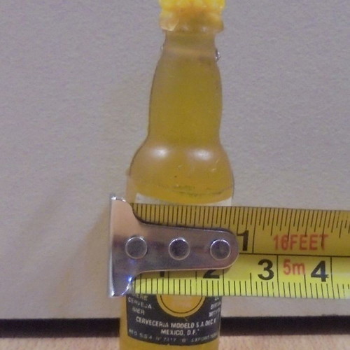 Corona beer old promotional rubber keychain used