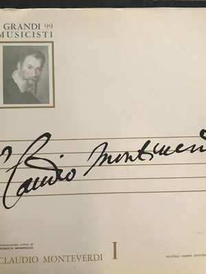 Vinyl Claudio Monteverdi I, Classic Collectible 10-Inch Baroque Renaissance Record