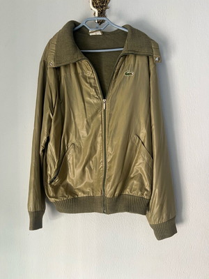 Lacoste vintage bomber jacket like new, green, size 5