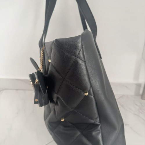 Primark Disney Mickey Mouse shoulder bag used, black quilted