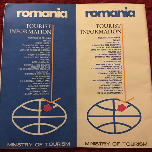 Romania vintage travel brochure like new, 28 pages