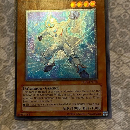 Elemental HERO Neos Alius Ultimate Rare TAEV-EN018 like new