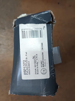 Brake pads for Isuzu D-Max with Sumitomo brake system, new