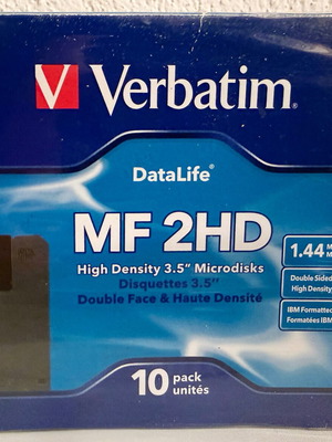 Verbatim MF 2HD 3.5" Computer Floppy Disks pack of 8 new