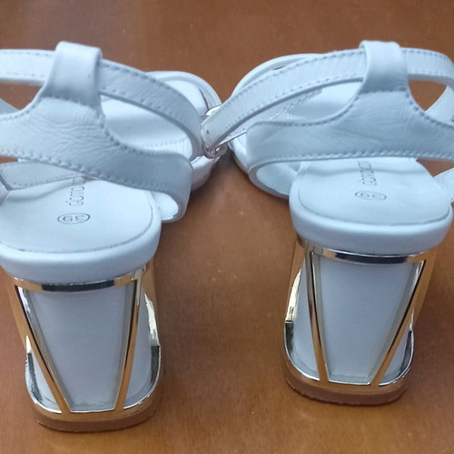 white women's sandals Gianna Kazakou ideal for bridal / formal