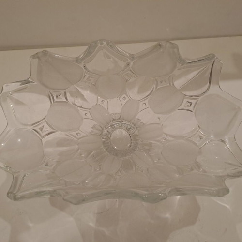 Glass fondue bowl like new