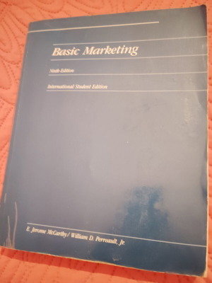 Basic Marketing book by McCarthy and Perrreault, new edition
