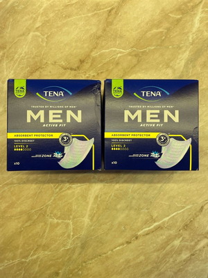 Tena Men Absorbent Protector Level 2 Ανδρικές Σερβιέτες Ακράτειας 10τμχ