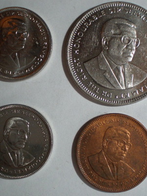 Mauritius coin set of 4 unused, new