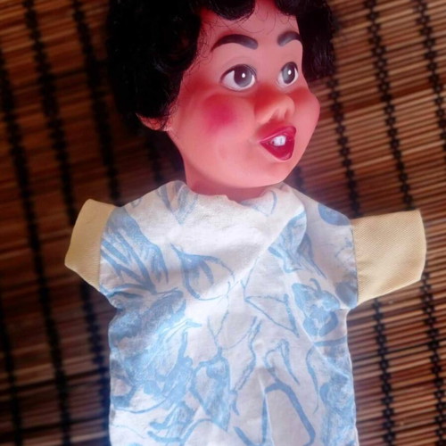 Vintage hand puppet for puppet theater