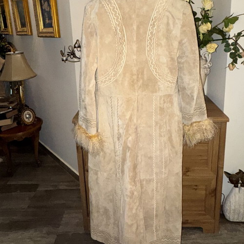 Castor coat, beige, size M