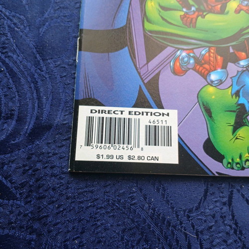 Incredible Hulk #465 used with Peter David autograph