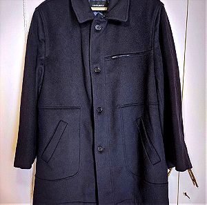 Αυθεντικό UOMOLEBOLE ανδρικό παλτό σκούρο μπλε, μέγεθος L.