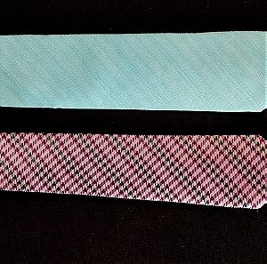 Δύο ανδρικές γραβάτες 100% μετάξι