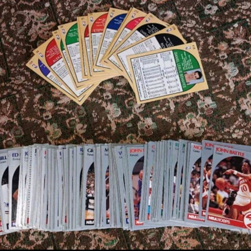 NBA Hoops collector cards like new, set of 188 from 1990
