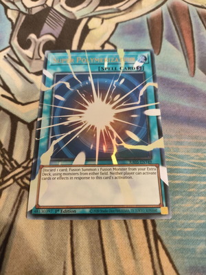 Super Polymerization Yu-Gi-Oh! card like new, Ultra Rare RA05 edition