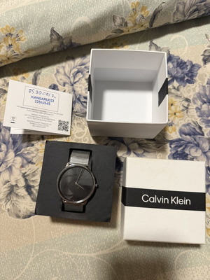 Calvin Klein Men Watch New Black and Silver