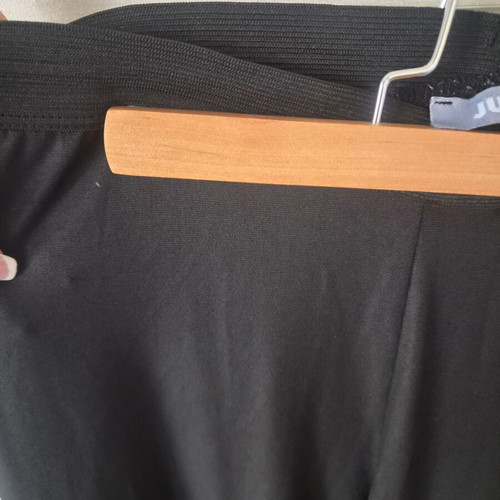 Leggings with matte waxed look size S used, black