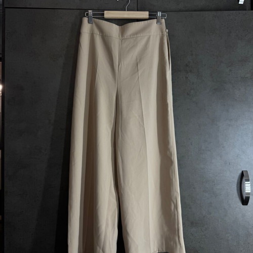 Culotte trousers Zara beige, used, side zipper needs repair, size S