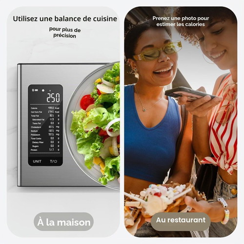 Smart kitchen scale with nutrient tracking app, new