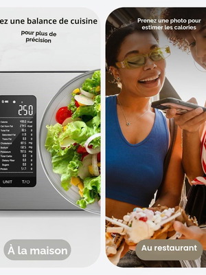 Smart kitchen scale with nutrient tracking app, new