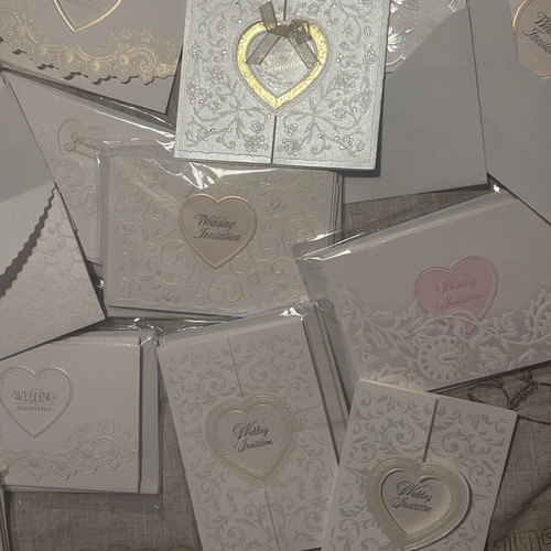 Wedding invitations new vintage with envelopes