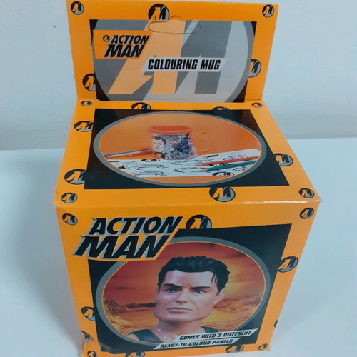Action Man Colouring Mug Hasbro 1997 new