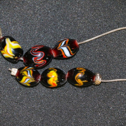 Begleri Murano crystal beads, sterling silver 925, handmade, INDICO JEWELLS
