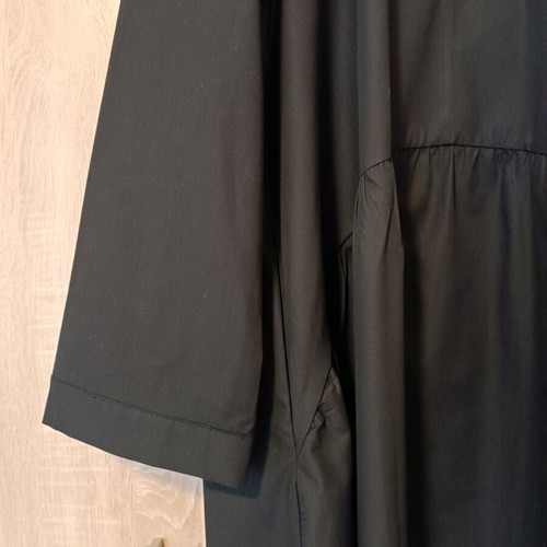 Zara voluminous poplin dress black, like new, size S