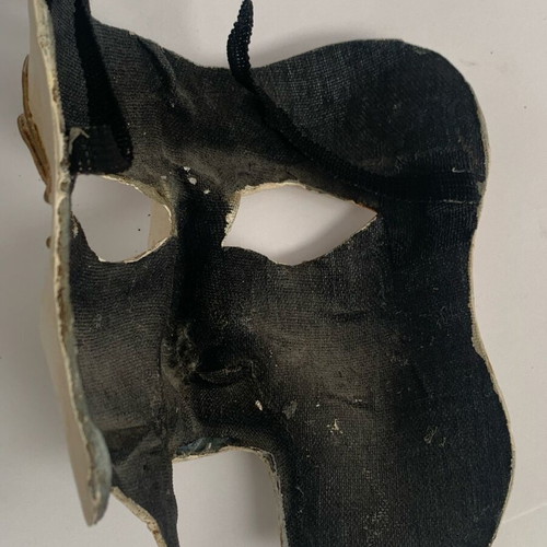 Venetian mask handmade used, unique piece