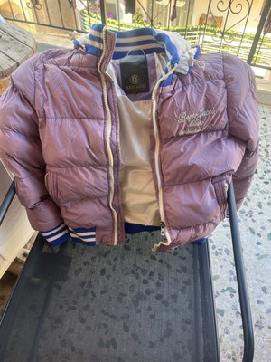 Berto Lucci puffer jacket used, lilac, size L