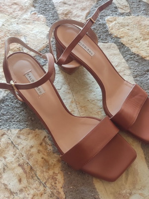 Kalogirou leather sandals like new, size 42.5, brown