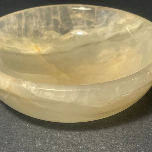 Vintage Handmade Mexican Onyx Bowl Decorative Used
