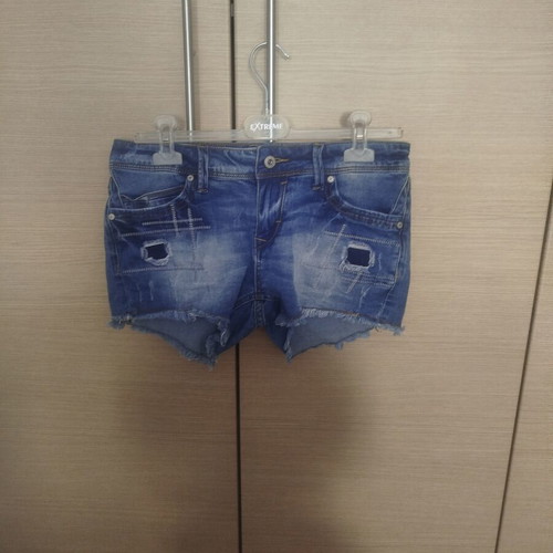 Water Jeans short blue denim shorts with rips, XL