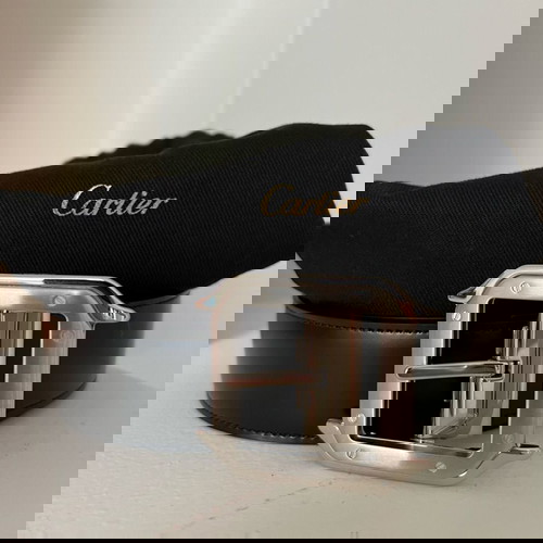 Ζώνη Cartier Ολοκαίνουρια, Μέγεθος 100, Μαύρη και Καφέ