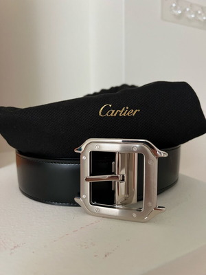 Ζώνη Cartier Ολοκαίνουρια, Μέγεθος 100, Μαύρη και Καφέ
