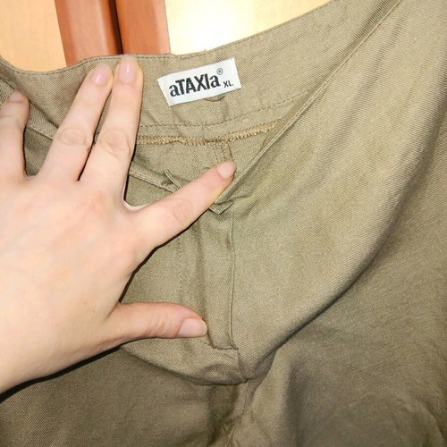 Khaki linen suit set Ataxia like new