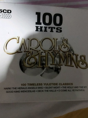 CD boxset 100 Hits Carols & Hymns sealed with 5 CDs