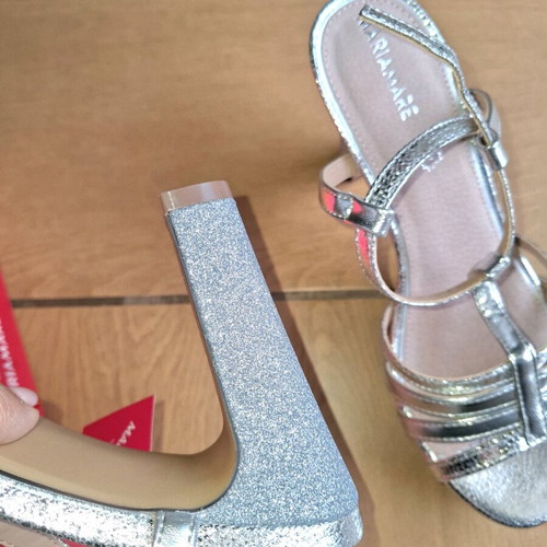 High-heeled sandals