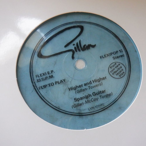 Gillan Higher & Higher/Spanish Guitar rare flexidisc like new