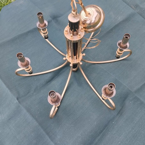 Golden chandeliers in like-new condition, set of 2