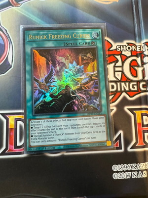 Runick Freezing Curses Ultra Rare κάρτα Yu-Gi-Oh! καινούργια