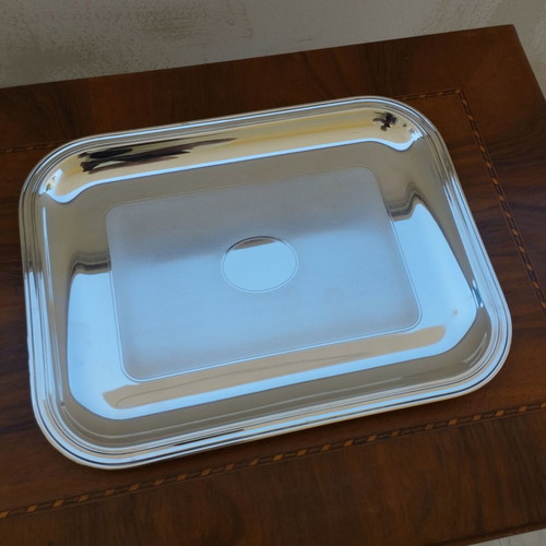 Christofle t 21 tray in very good condition, heavy item