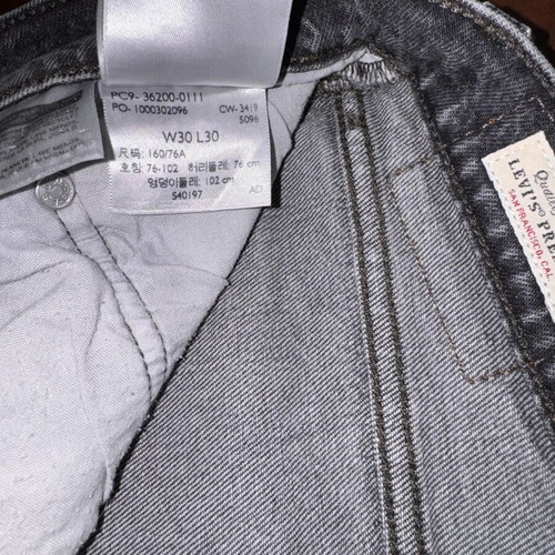 Levi’s 501 Premium men's jeans used, dark denim, Original Fit