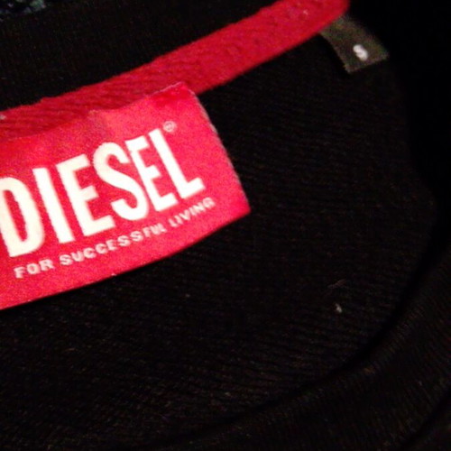 Diesel hoodie like new, size S, black and red