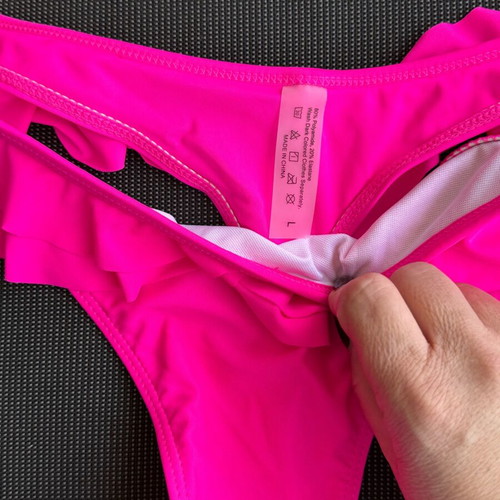 Swimwear bottoms size L pink new, set of 3