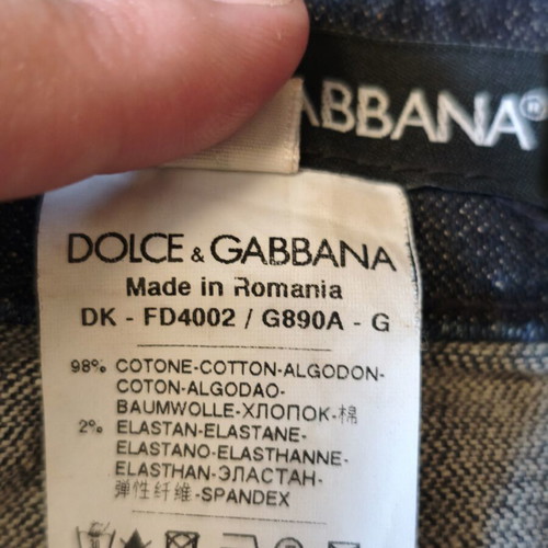 Dolce & Gabbana vintage statement skirt like new, black and blue, size S