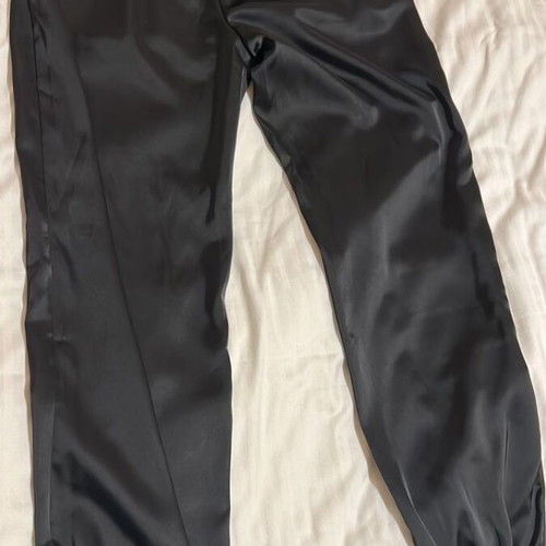 Guido Maria Kretschmer satin pants black, size 42, like new